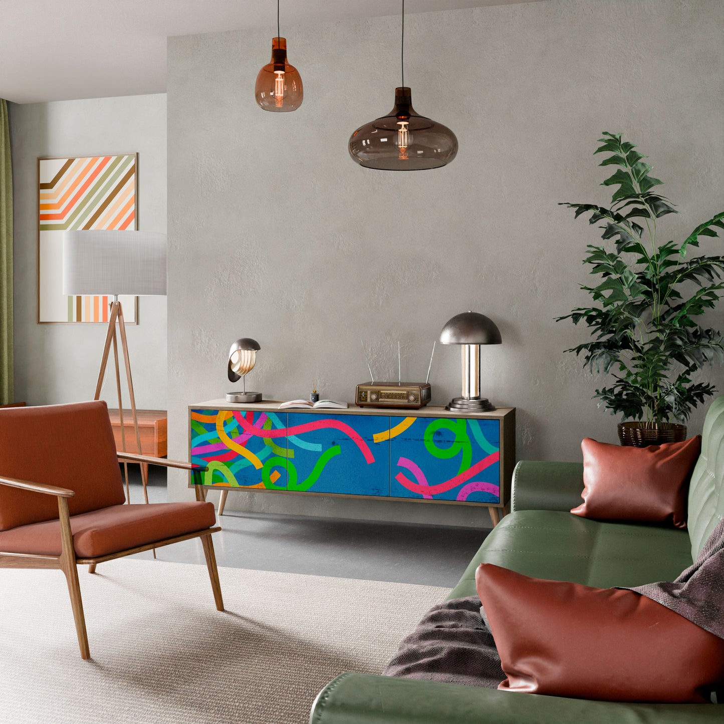 STREAMER TANGLE Mobile TV a 3 Ante in Effetto Rovere