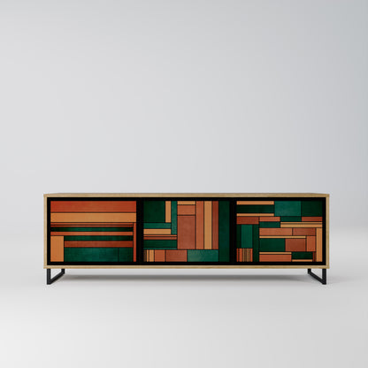 Mobile TV EARTHY FIGURES a 3 ante effetto rovere