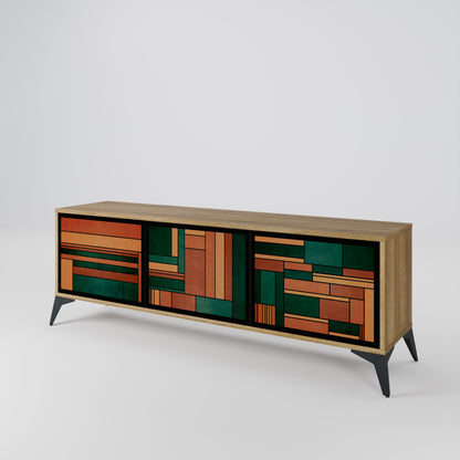 Mobile TV EARTHY FIGURES a 3 ante effetto rovere