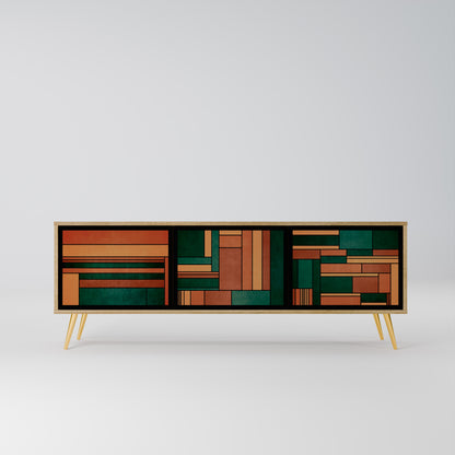 Mobile TV EARTHY FIGURES a 3 ante effetto rovere