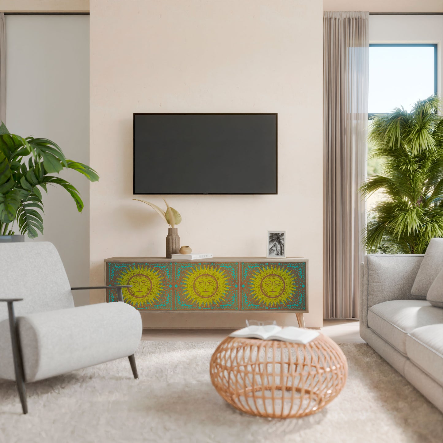SUNSHINE EULOGY Mobile TV a 3 Ante in Effetto Rovere