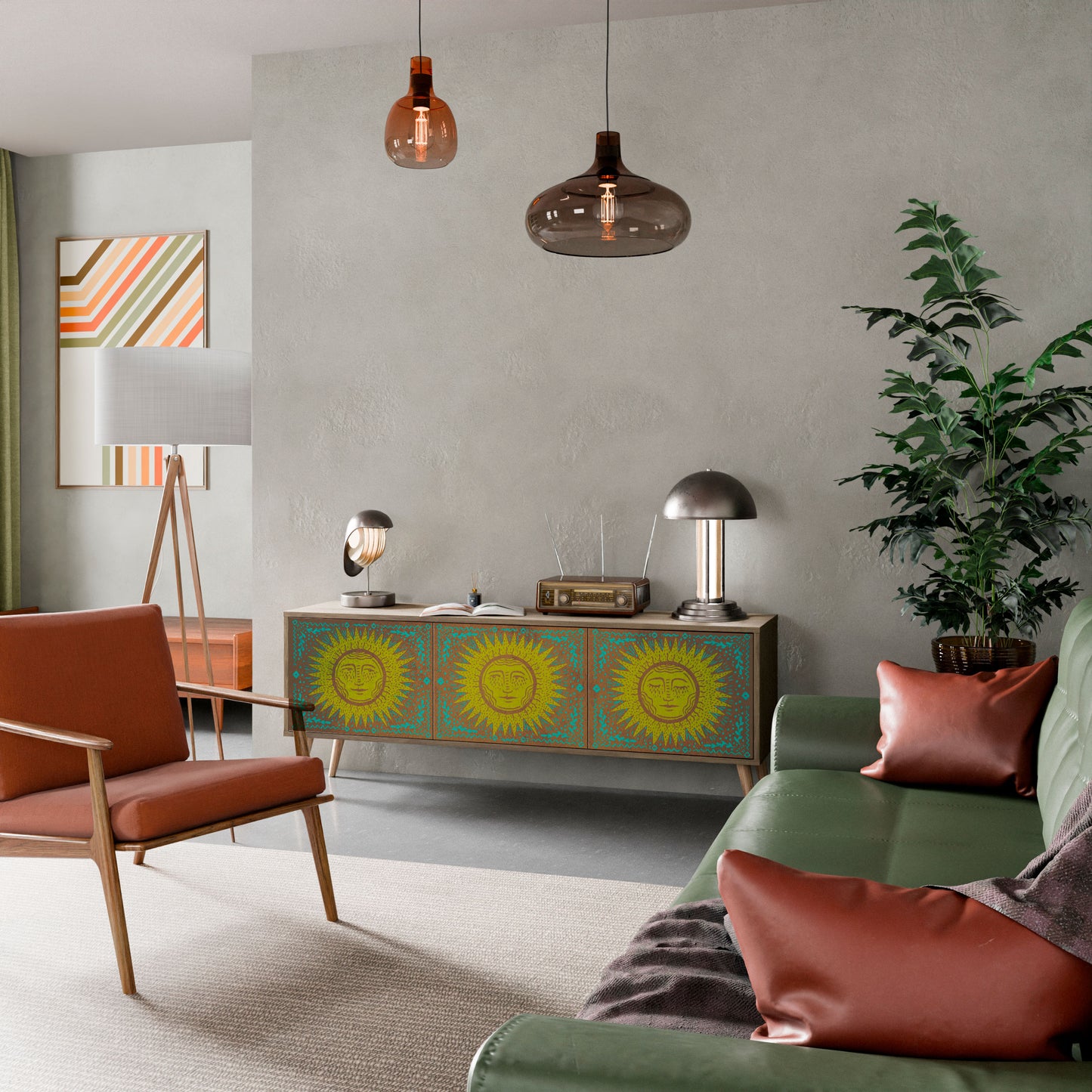 SUNSHINE EULOGY Mobile TV a 3 Ante in Effetto Rovere