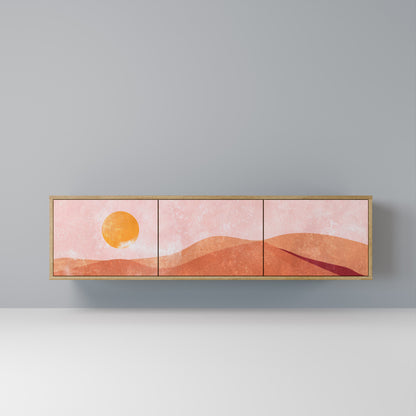 Mobile TV LUMINOUS SUNLIGHT a 3 ante in effetto rovere