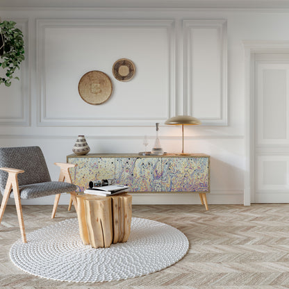 Mobile TV MOSAIC OF COLORS a 3 ante effetto rovere