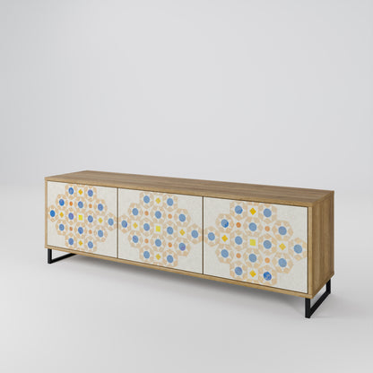 Mobile TV a 3 ante PATTERNED PRISM in effetto rovere