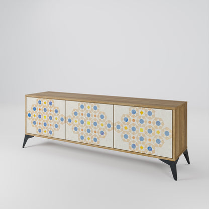 Mobile TV a 3 ante PATTERNED PRISM in effetto rovere
