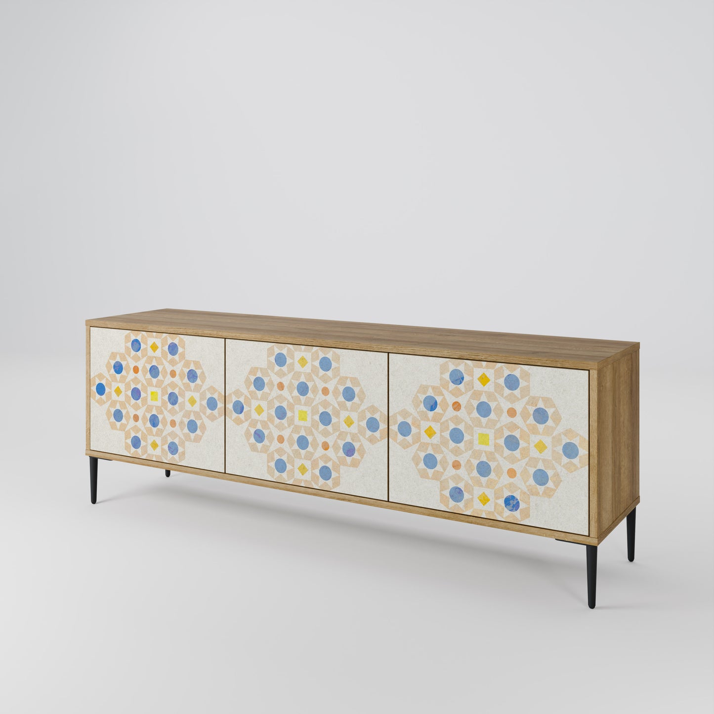 Mobile TV a 3 ante PATTERNED PRISM in effetto rovere