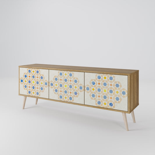 Mobile TV a 3 ante PATTERNED PRISM in effetto rovere