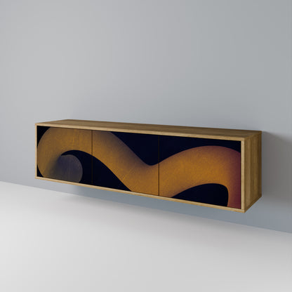 Mobile TV HOLLOW TIME a 3 ante in effetto rovere