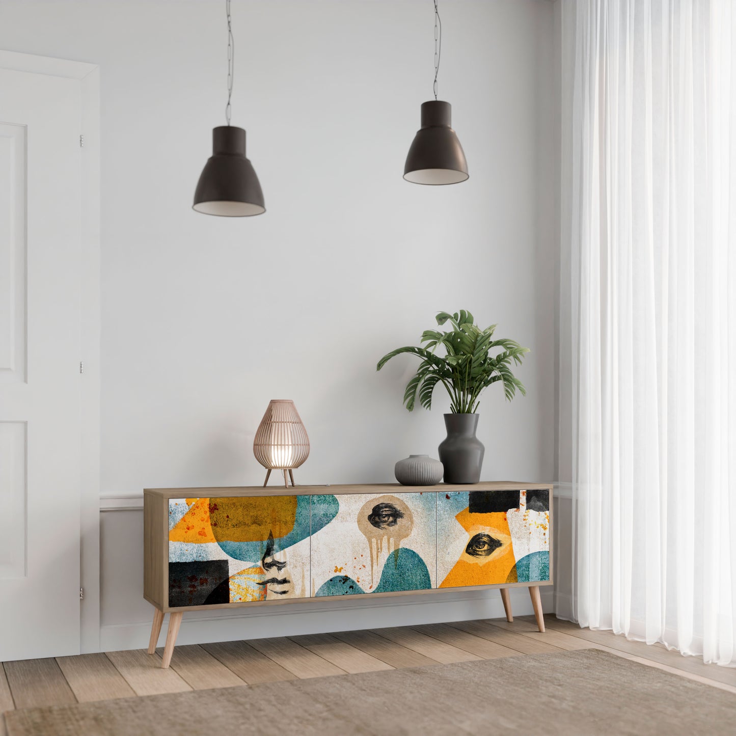 ABSTRACT FACES Mobile TV a 3 ante in effetto rovere