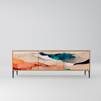 ABSTRACT LANDSCAPE Mobile TV a 3 ante in effetto rovere