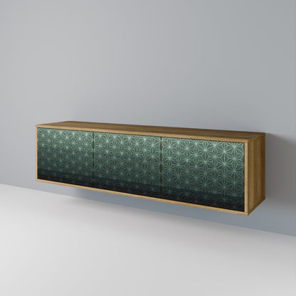 Mobile TV ORNAMENTAL GLIMMER a 3 ante in effetto rovere