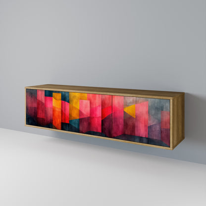 Mobile TV a 3 ante COLORFUL SOUNDS in effetto rovere