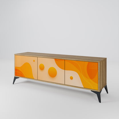 Mobile TV ORANGE ARRANGEMENT a 3 ante effetto rovere