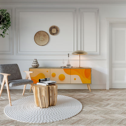 Mobile TV ORANGE ARRANGEMENT a 3 ante effetto rovere