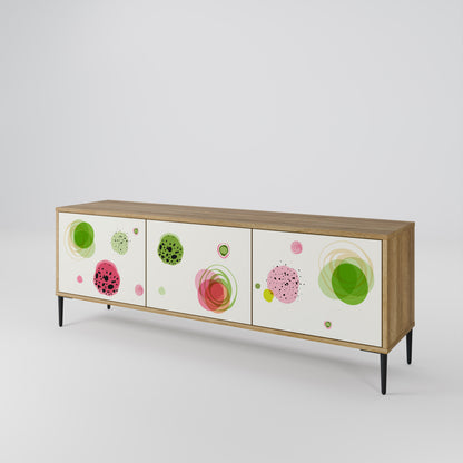 Mobile TV a 3 ante COLORFUL COSMOS in effetto rovere