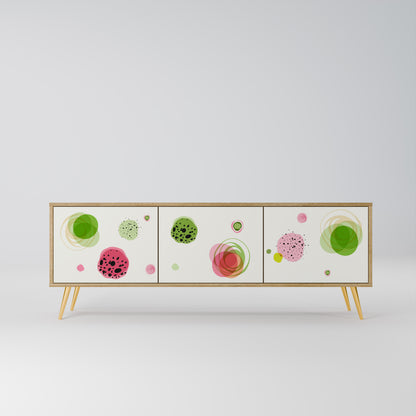 Mobile TV a 3 ante COLORFUL COSMOS in effetto rovere