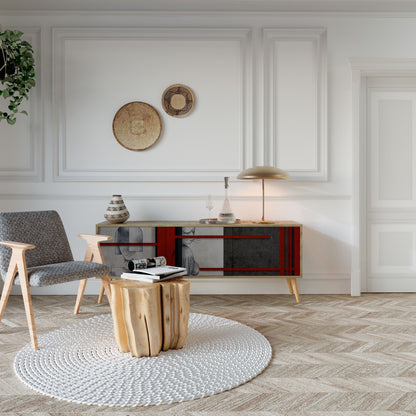 Mobile TV GRAY FIGURES a 3 ante effetto rovere