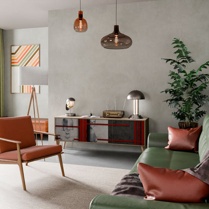 Mobile TV GRAY FIGURES a 3 ante effetto rovere