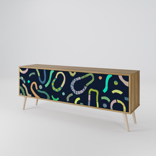 CONTRAST DANCE Mobile TV a 3 ante effetto rovere
