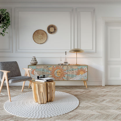 Mobile TV MYSTICAL STRUCTURE a 3 ante effetto rovere