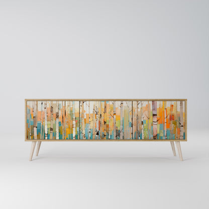Mobile TV BIRCH KALEIDOSCOPE a 3 ante in effetto rovere