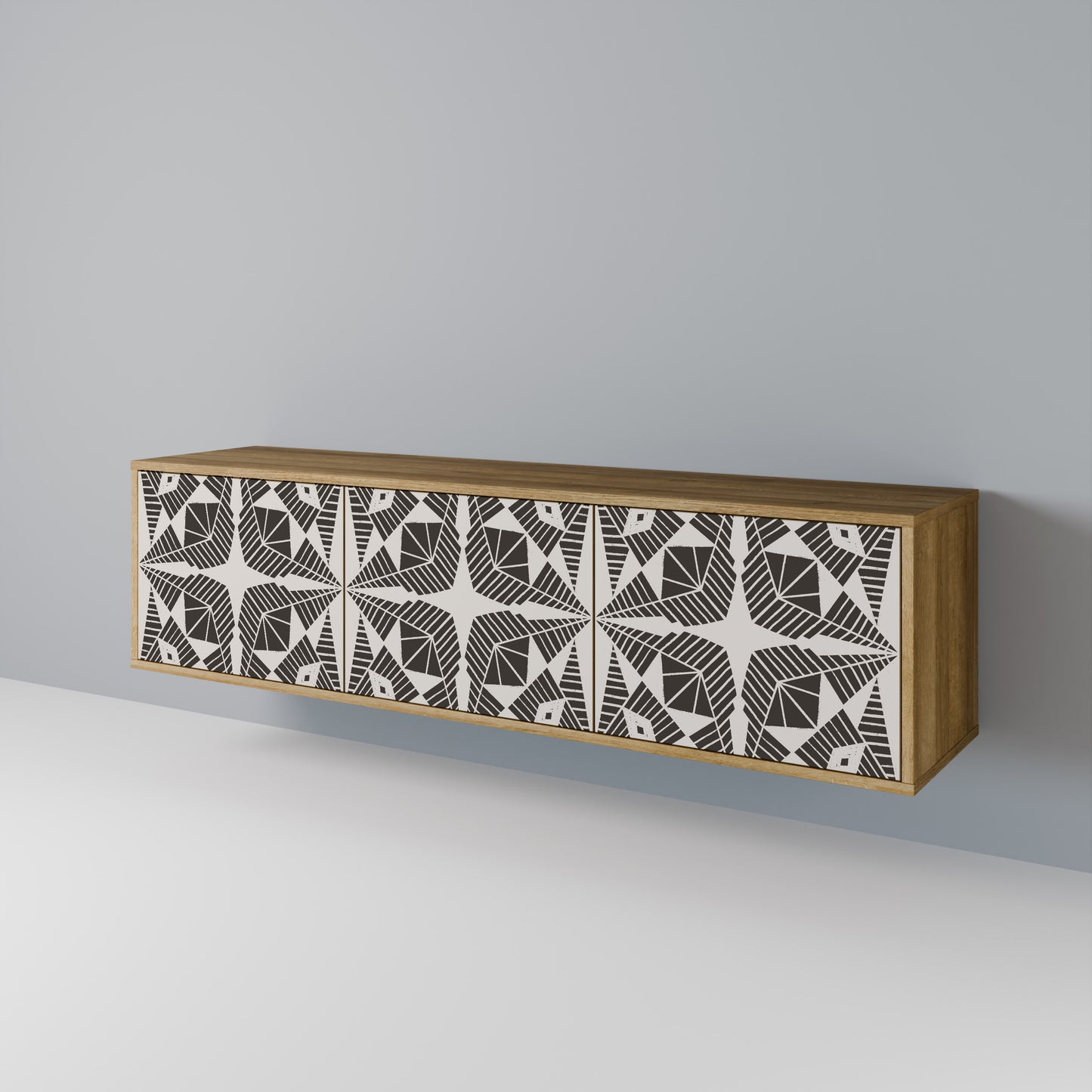 Mobile TV MONOCHROME NEXUS a 3 ante effetto rovere