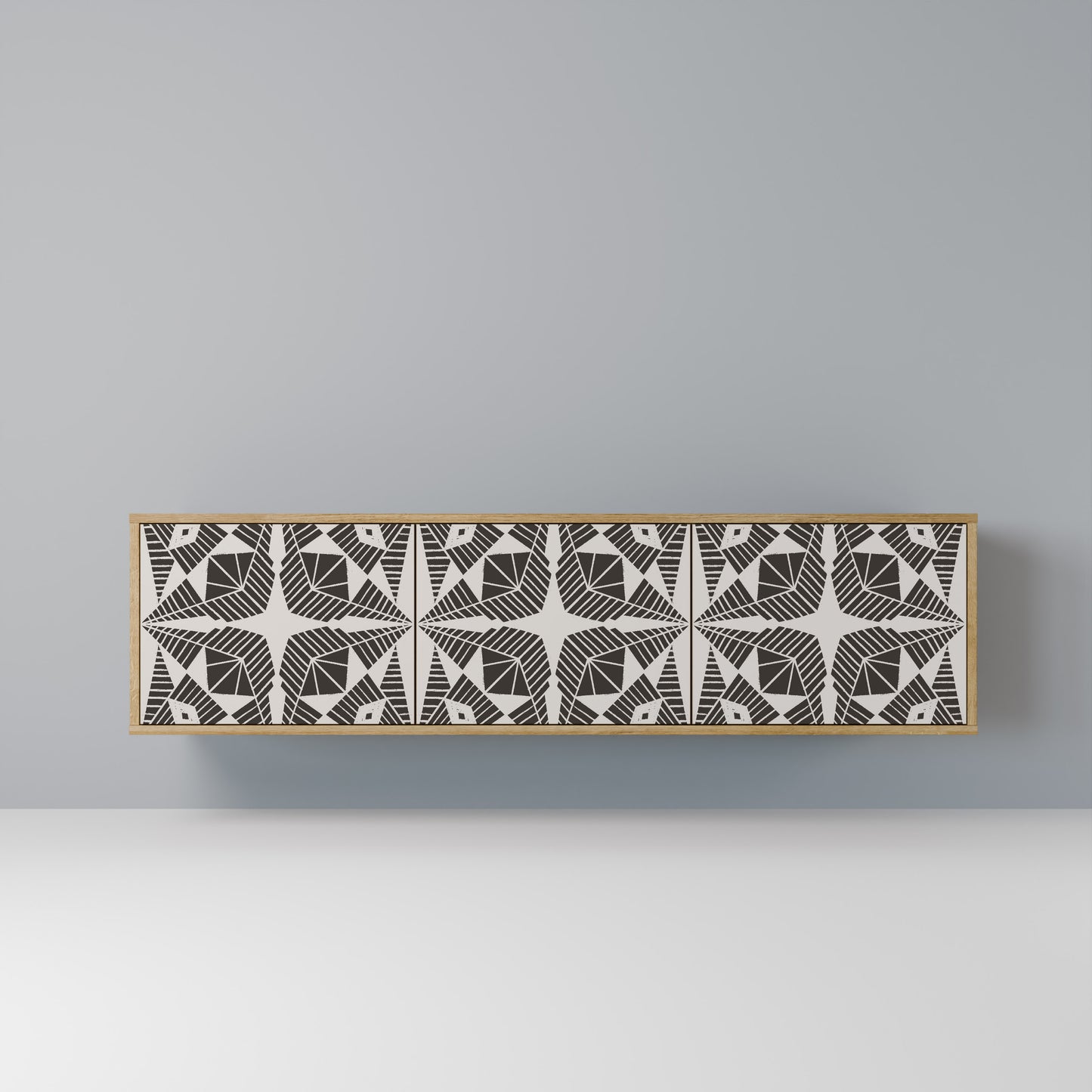 Mobile TV MONOCHROME NEXUS a 3 ante effetto rovere