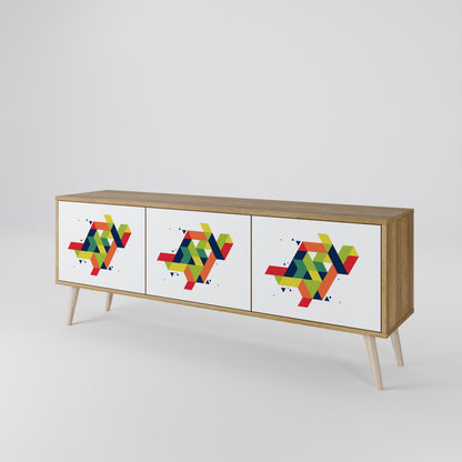 Mobile TV FUTURE SIGN a 3 ante in effetto rovere
