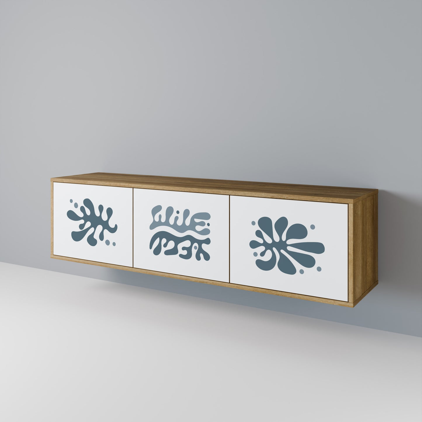Mobile TV WONDERLAND VEGETATION a 3 ante in effetto rovere
