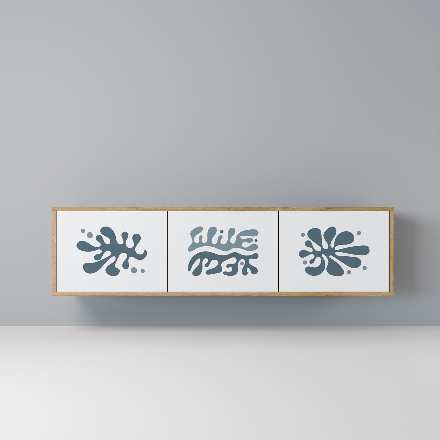 Mobile TV WONDERLAND VEGETATION a 3 ante in effetto rovere