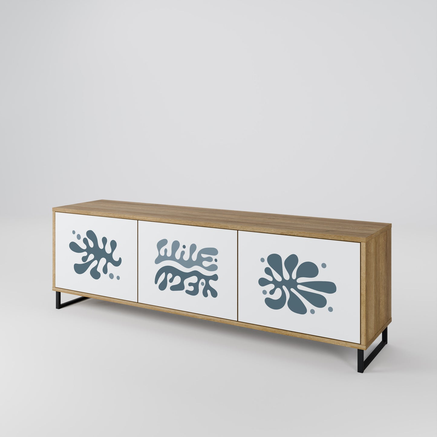 Mobile TV WONDERLAND VEGETATION a 3 ante in effetto rovere