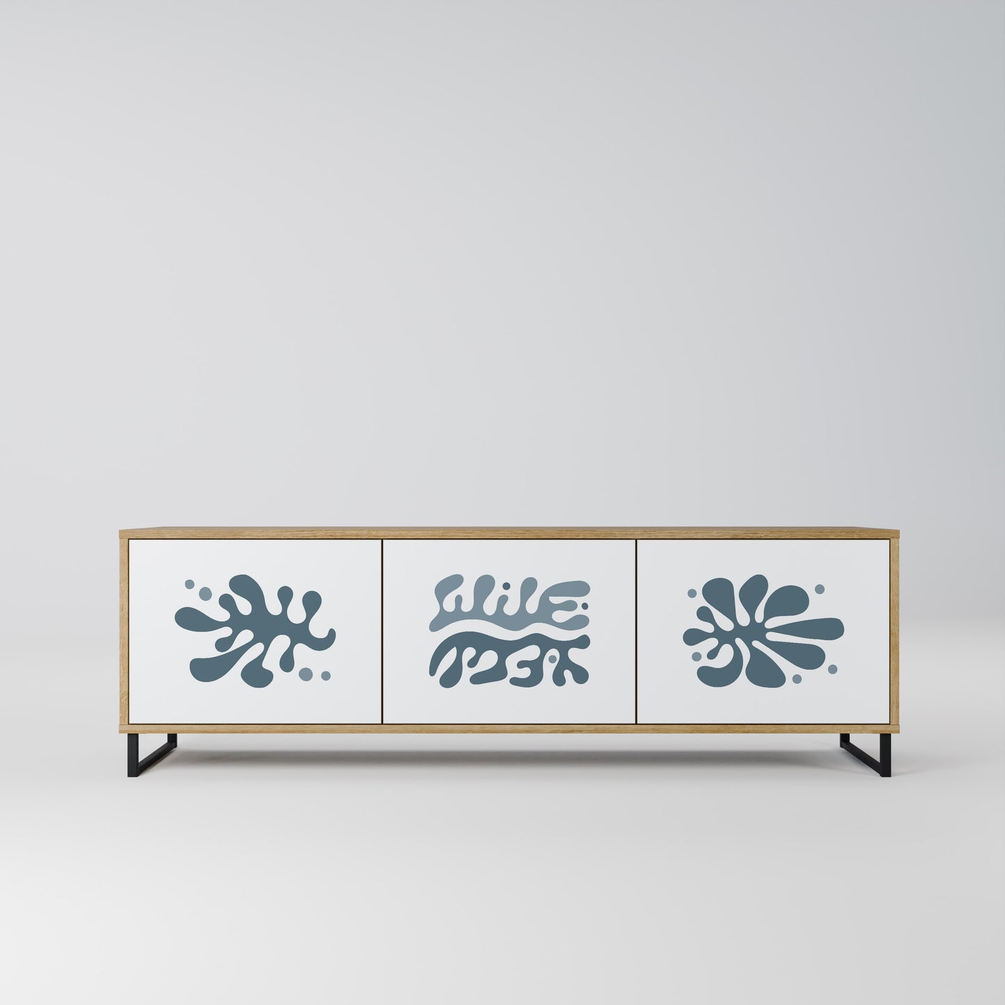 Mobile TV WONDERLAND VEGETATION a 3 ante in effetto rovere