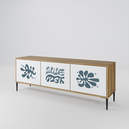 Mobile TV WONDERLAND VEGETATION a 3 ante in effetto rovere