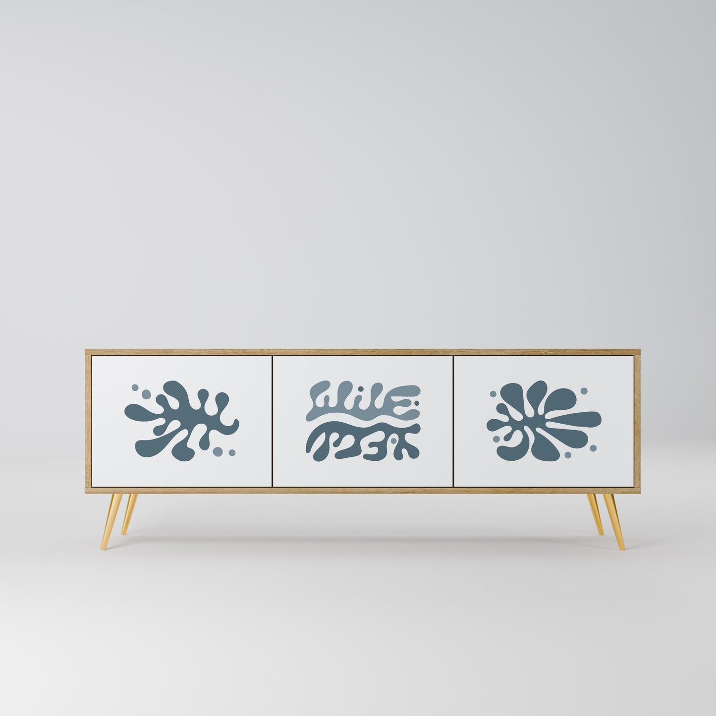 Mobile TV WONDERLAND VEGETATION a 3 ante in effetto rovere