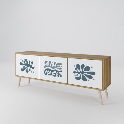 Mobile TV WONDERLAND VEGETATION a 3 ante in effetto rovere