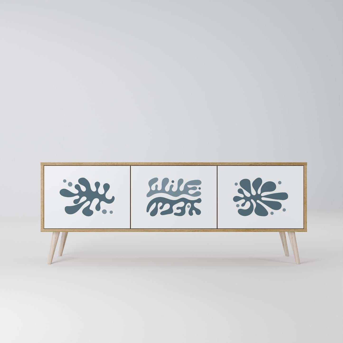 Mobile TV WONDERLAND VEGETATION a 3 ante in effetto rovere