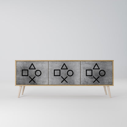 Mobile TV GAMER CHOICE a 3 ante effetto rovere
