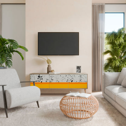 DYED BY ORANGE Mobile TV a 3 Ante in Effetto Rovere