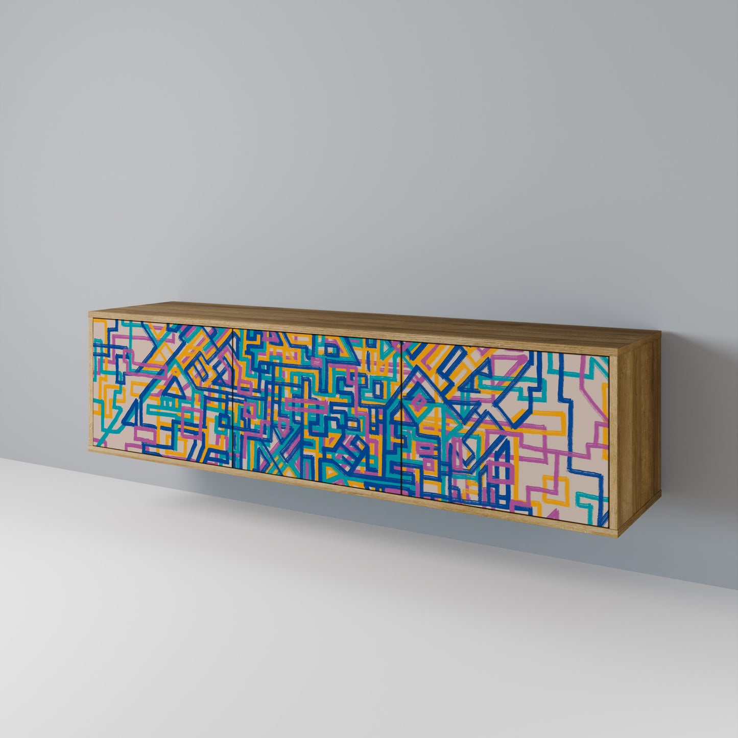 MEMORIES MAP Mobile TV a 3 ante effetto rovere
