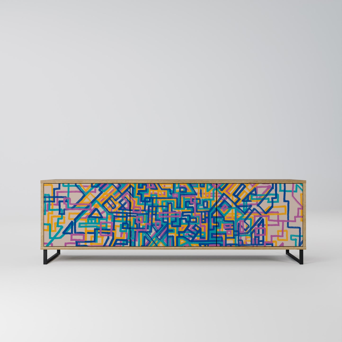 MEMORIES MAP Mobile TV a 3 ante effetto rovere