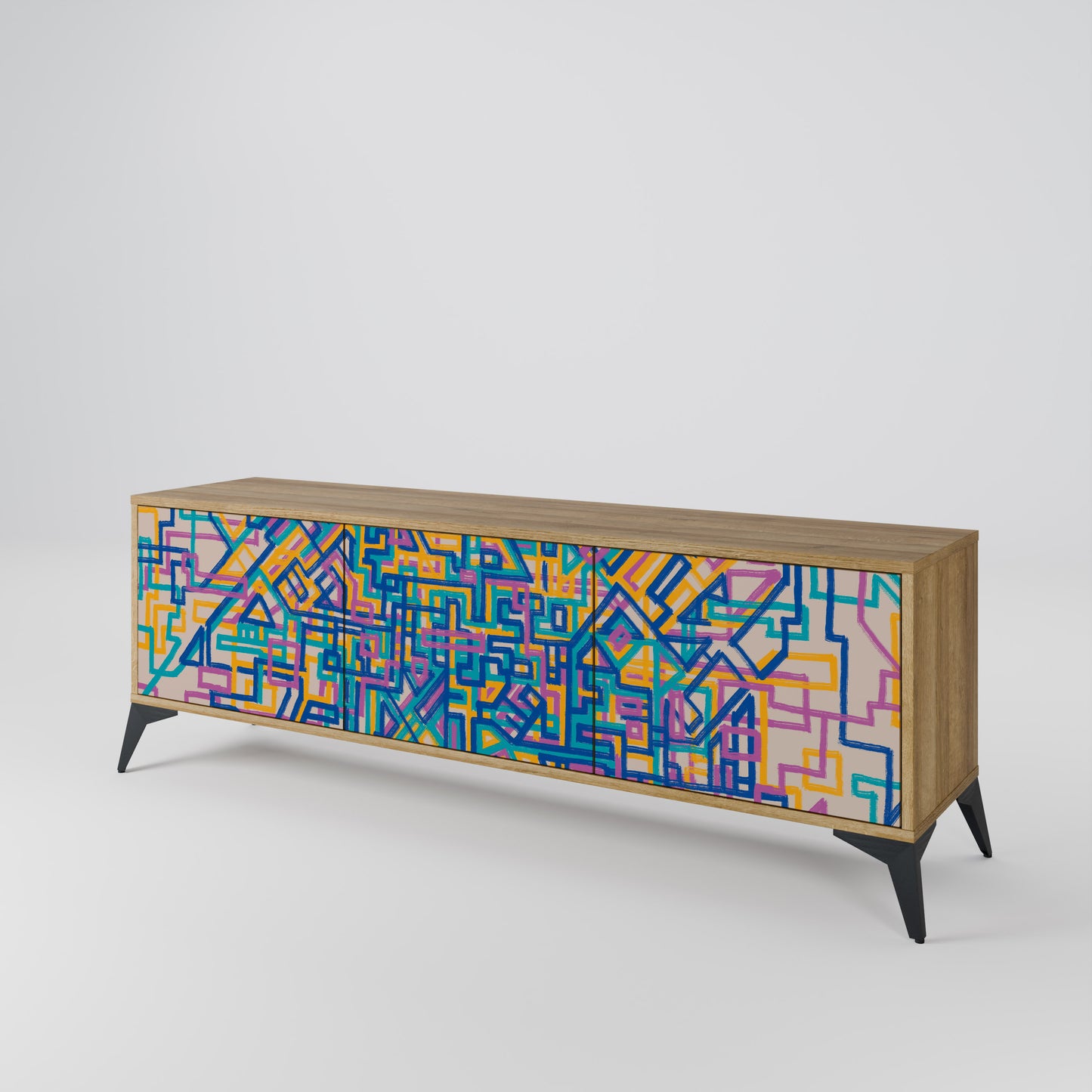 MEMORIES MAP Mobile TV a 3 ante effetto rovere