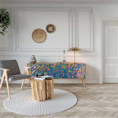 MEMORIES MAP Mobile TV a 3 ante effetto rovere