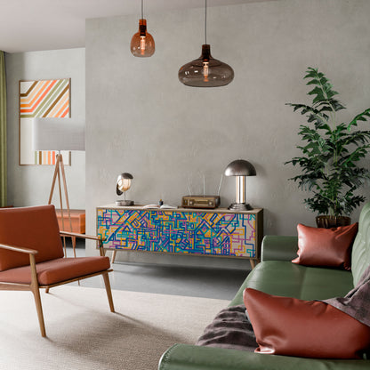 MEMORIES MAP Mobile TV a 3 ante effetto rovere