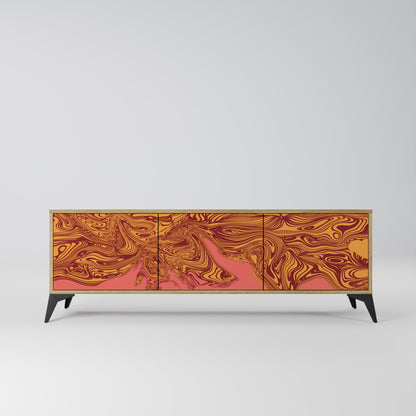 Mobile TV a 3 ante FLOATING THOUGHTS in effetto rovere