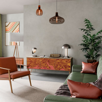 Mobile TV a 3 ante FLOATING THOUGHTS in effetto rovere