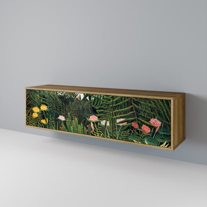 Mobile TV a 3 ante VIRGIN FOREST WITH SUNSET in effetto rovere