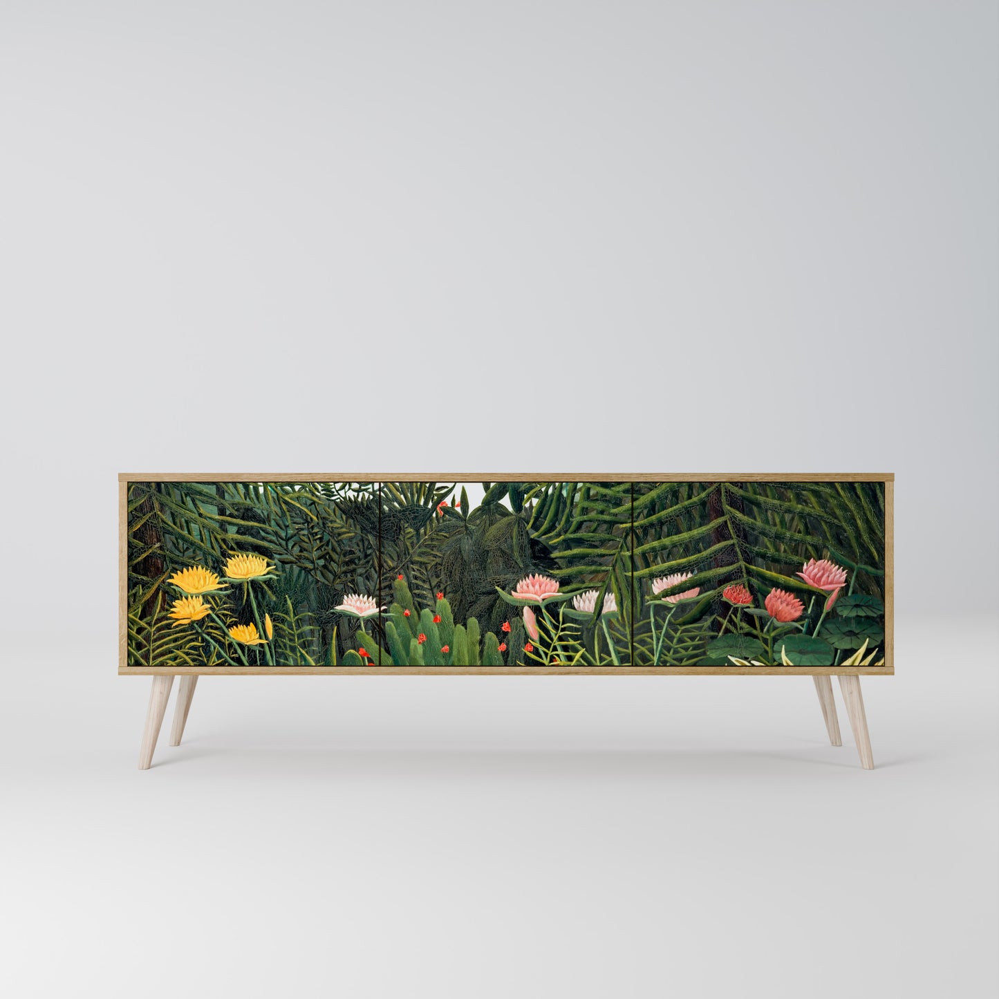 VIRGIN FOREST WITH SUNSET Mobile TV a 3 Ante in Effetto Rovere