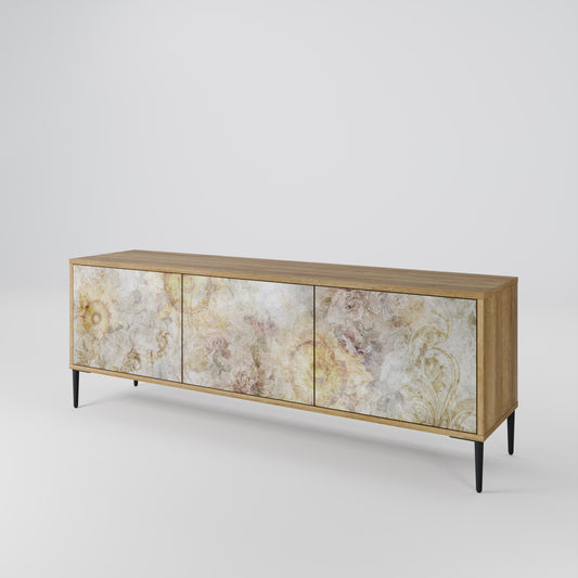 SUNFLOWER BLUR Mobile TV a 3 Ante in Effetto Rovere