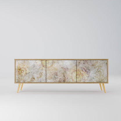 Mobile TV a 3 ante SUNFLOWER BLUR in effetto rovere